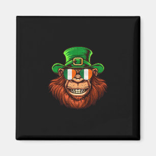 Bigfoot Sasquatch Happy St Patricks Day Magnet