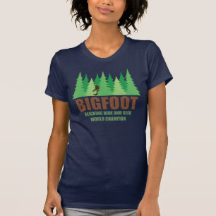 Bigfoot Sasquatch Hide and Seek World Champion T-Shirt