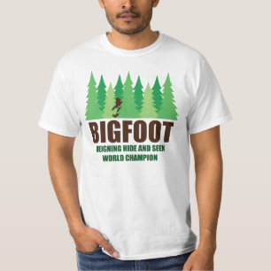 Bigfoot Sasquatch Hide and Seek World Champion T-Shirt