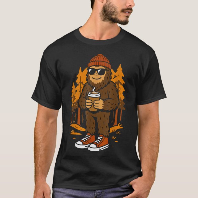 Bigfoot Sasquatch Hipster Men Women Kids  T-Shirt (Front)