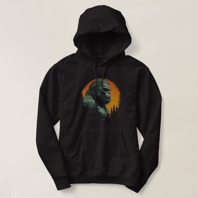 Bigfoot Sasquatch  Hoodie (Design Front)