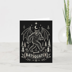 Bigfoot sasquatch lover cryptid spooky halloween card