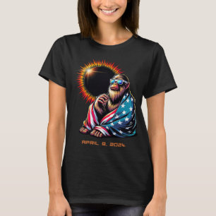 Bigfoot Sasquatch Lovers Total Solar Eclipse 2024 T-Shirt