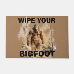 Bigfoot Sasquatch Personalised Doormat