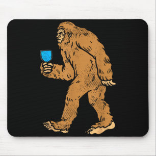 Bigfoot sasquatch pickleball paddle pickle ball mouse pad