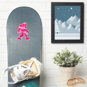 Bigfoot Sasquatch Pink Camo  Sticker