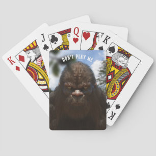 BIGFOOT SASQUATCH PORTRAIT  PLAYING CARDS