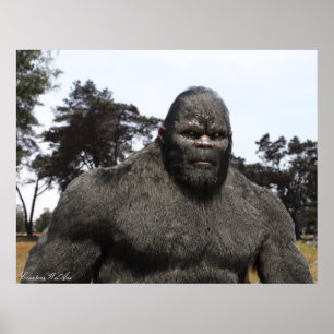 BIGFOOT SASQUATCH PORTRAIT POSTER