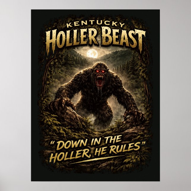 Bigfoot Sasquatch Poster (Front)