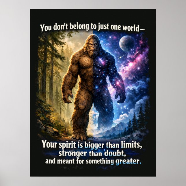 Bigfoot Sasquatch Poster (Front)