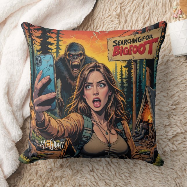Bigfoot Sasquatch Selfie Cushion (Blanket)