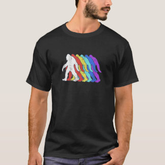 Bigfoot Sasquatch Silhouette Retro Pop Art gift i T-Shirt