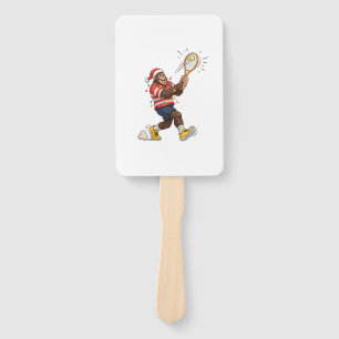 Bigfoot Sasquatch Tennis Christmas 2026 Holiday   Hand Fan