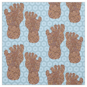 Bigfoot Sasquatch Track Crypto Craft Supplies Fabric