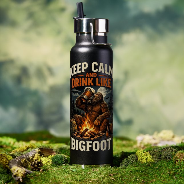 Bigfoot Sasquatch Water Bottle (Outdoor (Rotated))