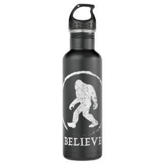 Bigfoot Sasquatch Yeti Believe  710 Ml Water Bottle