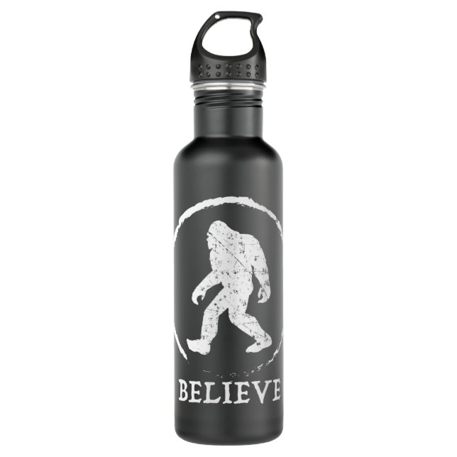 Bigfoot Sasquatch Yeti Believe  710 Ml Water Bottle (Front)