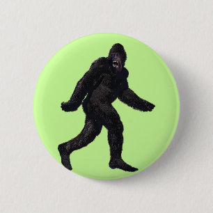 Bigfoot Sasquatch Yetti 6 Cm Round Badge