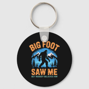 Bigfoot Saw Me Funny Sasquatch Retro Big Foot For  Key Ring