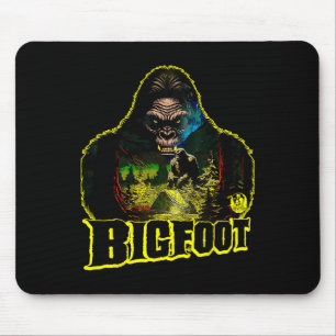 Bigfoot Scary Camping Forest Woods Sasquatch Tent Mouse Pad