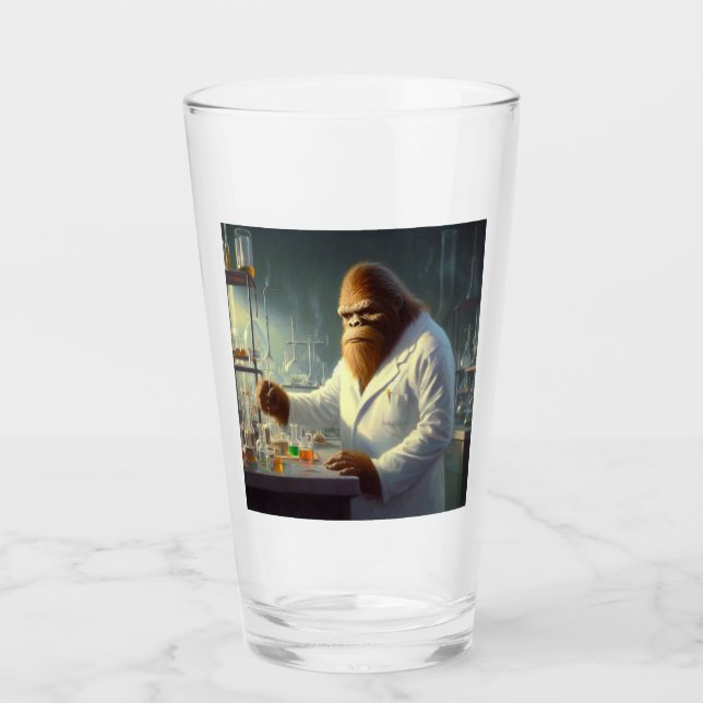 Bigfoot Scientist Glass (Front)