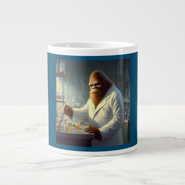 Bigfoot Scientist Large Coffee Mug (Front)
