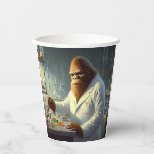 Bigfoot Scientist Paper Cups