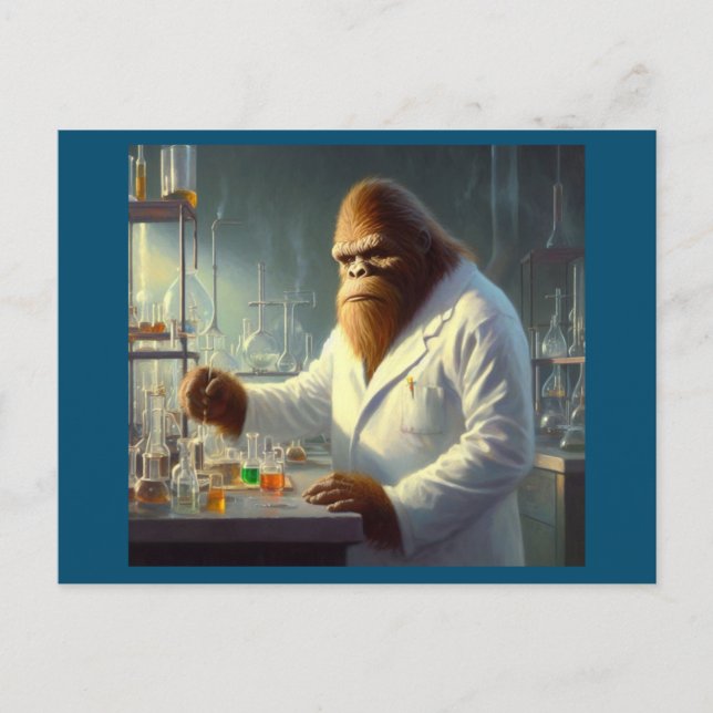 Bigfoot Scientist Postcard (Front)