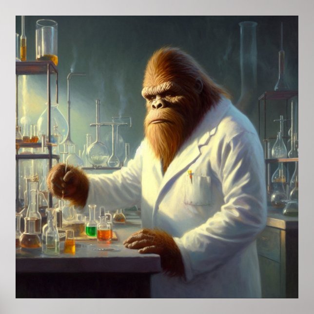 Bigfoot Scientist Poster (Front)
