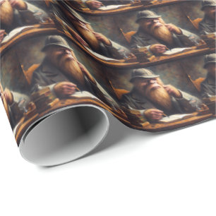 Bigfoot Sherlock Holmes Wrapping Paper