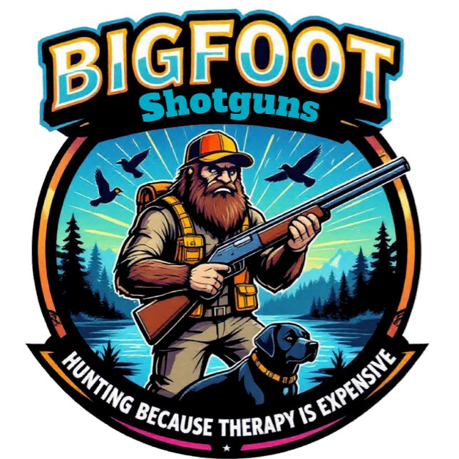 Bigfoot Shotguns Hunting is Cheaper Than Therapy T-Shirt (Creator Uploaded)
