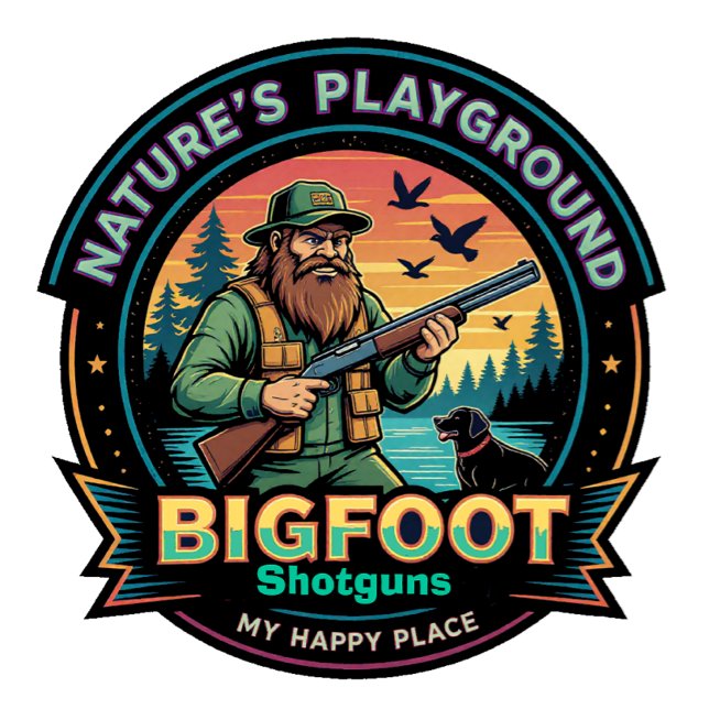 Bigfoot Shotguns Natures Playground My Happy Place T-Shirt (Creator Uploaded)