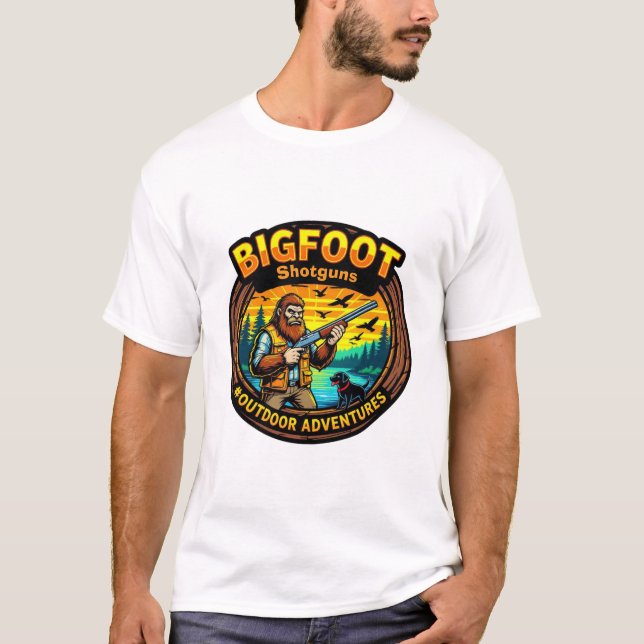 Bigfoot Shotguns #Outdooradventures T-Shirt (Front)
