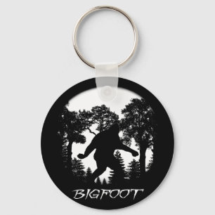 Bigfoot Silhouette Key Ring