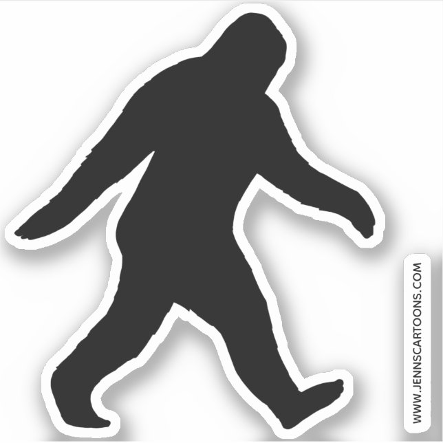 Bigfoot Silhouette Sasquatch Squatch Sighting (Front)