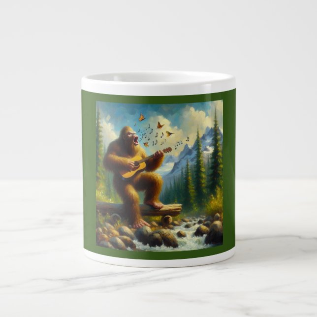 Bigfoot Singing Large Coffee Mug (Front)