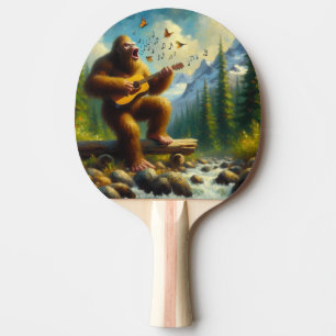 Bigfoot Singing Ping Pong Paddle