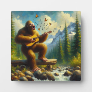 Bigfoot Singing Plaque