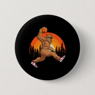 Bigfoot Sketll Vintage Retro Ller Sasquatch Big Fo 6 Cm Round Badge
