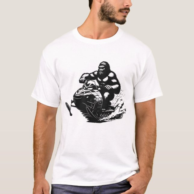 Bigfoot Snowmobile T-Shirt (Front)