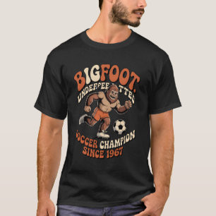 Bigfoot Soccer Legend T-Shirt Funny Sasquatch S