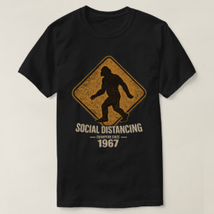 Bigfoot Social Distancing Champion Dark T-Shirt