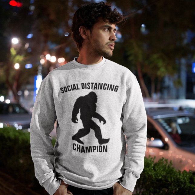 BIGFOOT SOCIAL DISTANCING CHAMPION Funny T-shirts (Creator Uploaded)