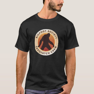 Bigfoot Society - Sasquatch Crew Search Hide and T-Shirt