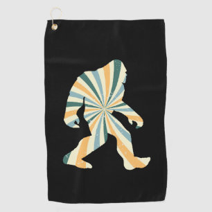 Bigfoot Squatchy Retro 90s Style Golf Towel