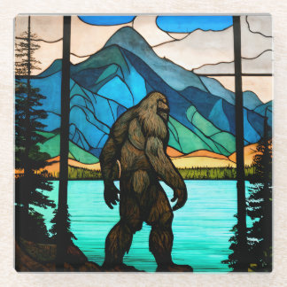 Bigfoot Stained Glass Coaster