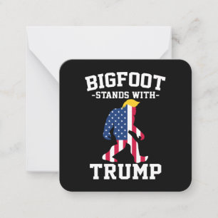 Bigfoot Stands With Trump 2024 Elections Card