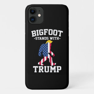Bigfoot Stands With Trump 2024 Elections iPhone 11 Case