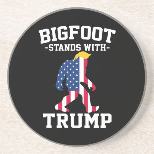 Bigfoot Stands With Trump 2024 Elections Coaster