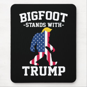 Bigfoot Stands With Trump 2024 Elections Mouse Pad